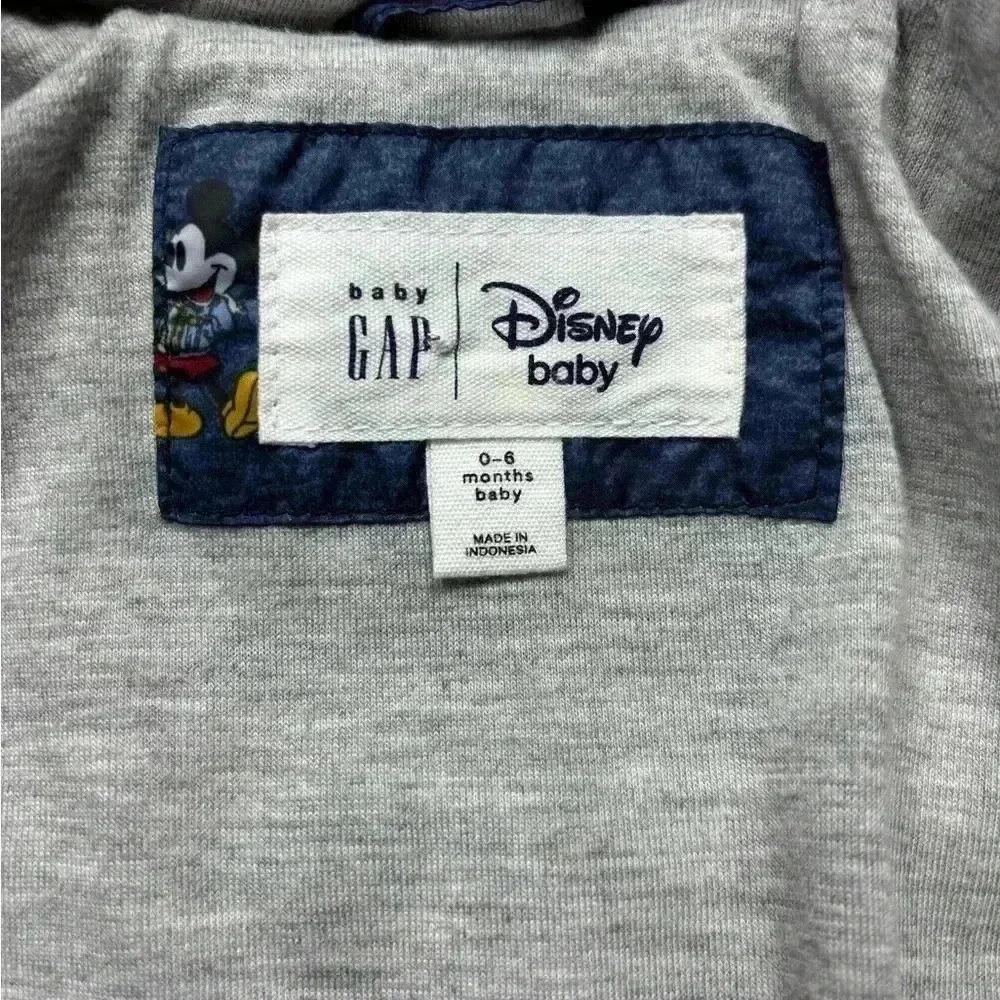Baby Gap Mickey Mouse Down Coat c Disney 0-6 Months - Picture 7 of 10